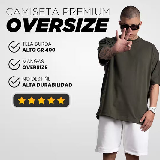 Camiseta Oversize Hombre Pack x3 unds